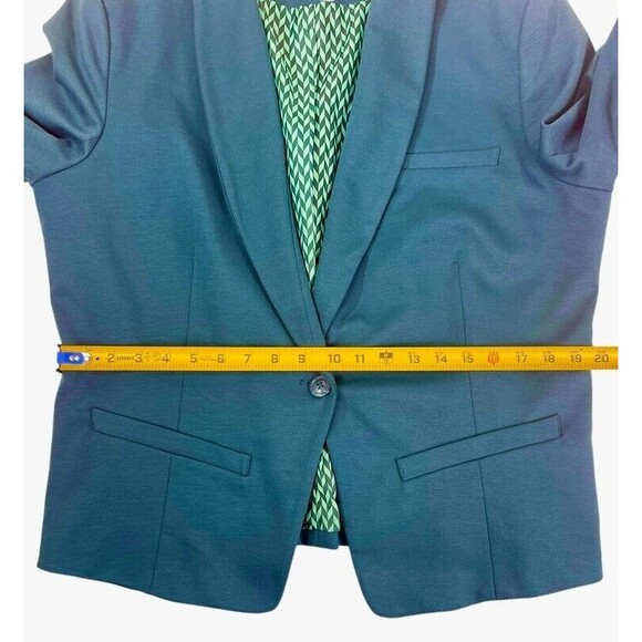 Mossimo Teal Knit Jersey Jacket Blazer Modern Day to Night Office Soft XXL - Picture 10 of 14
